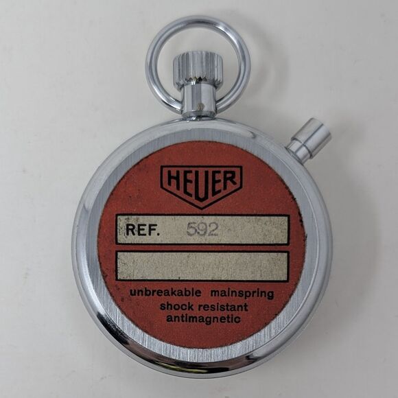 Vintage Tag Heuer Trackmate Stopwatch 1/5 Ref 592 With Box Receipt 1980s Tested - Picture 4 of 12